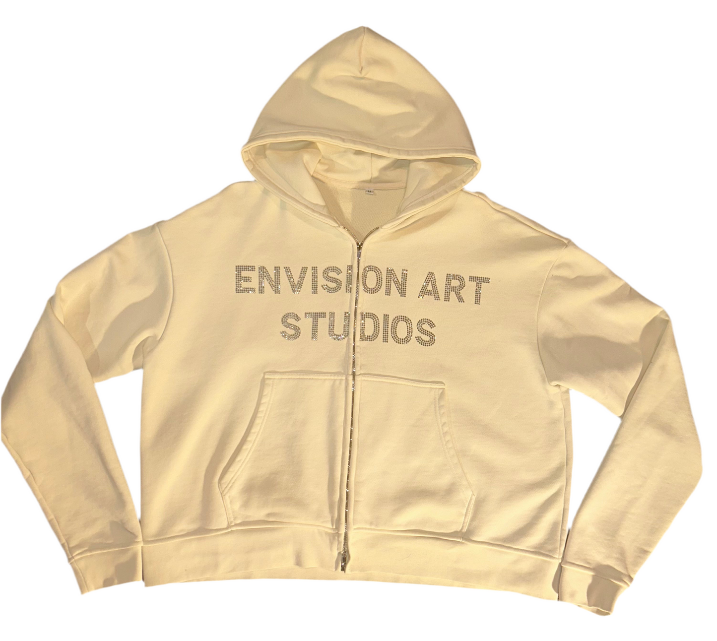 Envision Rhinestone Zip-Up